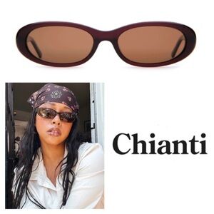 NEW!  Chianti 90s babydoll oval sunglasses